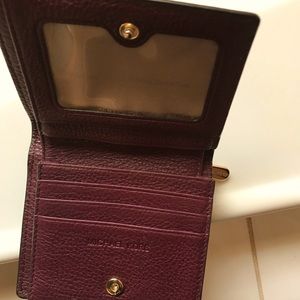 Michael Kors small wallet merlot